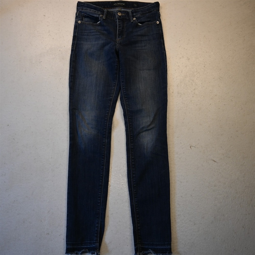 Lucky Brand 2 Mid Rise Ava Skinny Dark Stretch Denim Womens Jeans